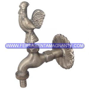 Rubinetto artistico gallo ottone