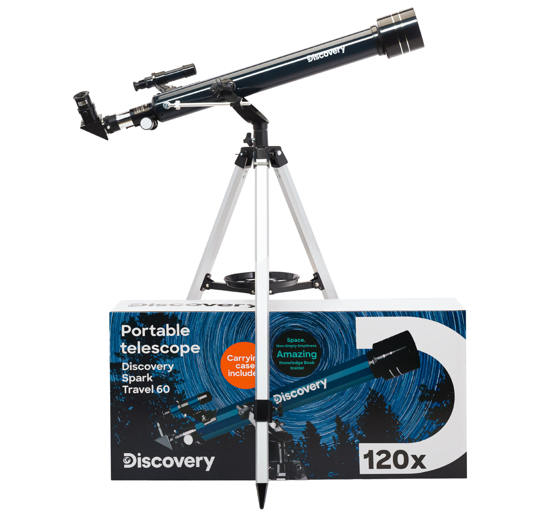 Telescopio Levenhuk Discovery Spark Travel 60 con libro - immagine 2