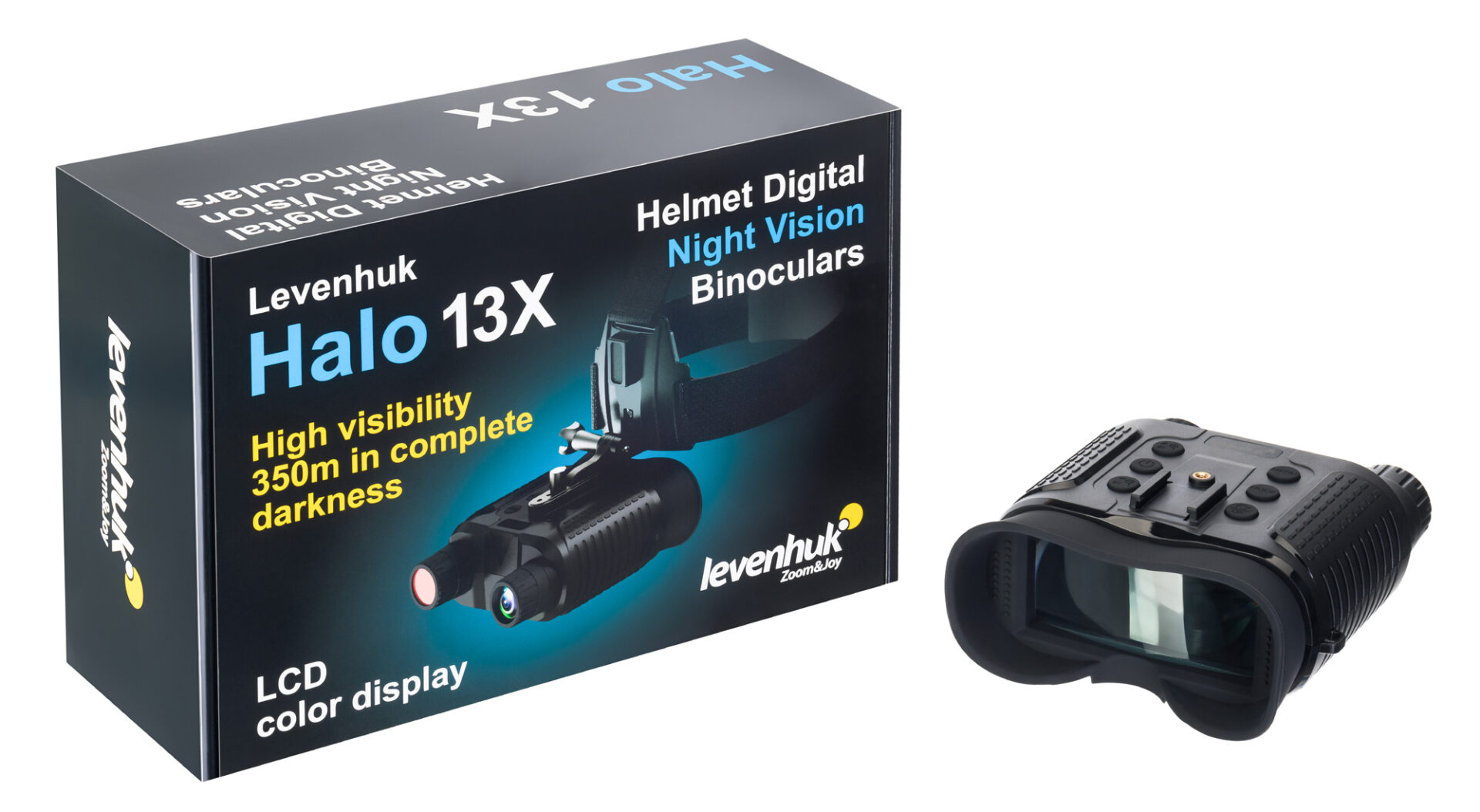 Visore notturno binoculare digitale LEVENHUK Halo 13X Helmet - immagine 3