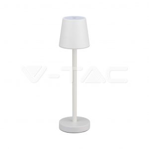 Lampada da tavolo a LED da 3 W tocco ricaricabile ricaricabile corpo bianco 3000K