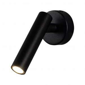 Spotlight montato a parete a parete da 2W Round 3000k Black Body