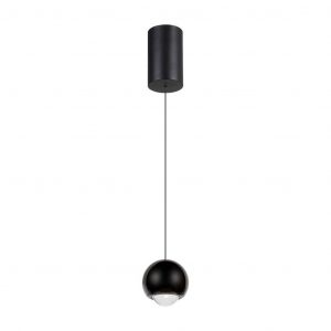 Codino nero leggero a sospensione a led 5W 3000K