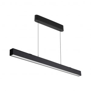Plafoniera LED Chip Samsung A Sospensione 40W Lineare Colore Nero 120cm 3in1
