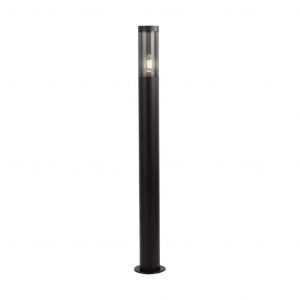 Bollard Garden Light Adattamento E27 (76mmx119x1000mm) Fumo in plastica/SS Black Body IP44