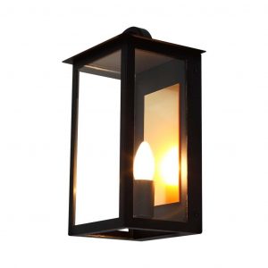 Porta della lampada esterna E14 (W200*D168*H350mm) Black Body IP65
