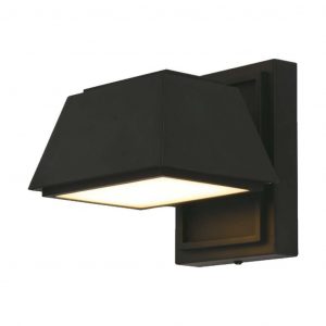 Luce a parete esterna a LED 15W (L16*W16.5*H16.4MM) 3000K BLACK BODY IP65