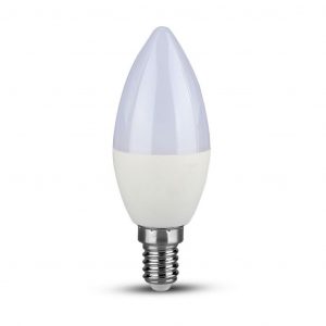 Bulb LED Samsung Chip 7W E14 Candela di plastica 3000K