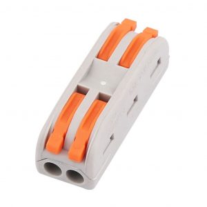 Connettore terminale a due pin a due vie