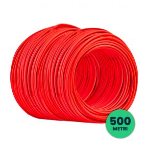 Cavo Solare Fotovoltaico 6 MMQ Unipolare Colore Rosso Prodotto in Germania per Collegamento professionista Pannelli Solari Fotovoltaici (Bobina 500 Metri)
