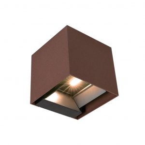 Batteria leggera a parete solare a LED da 9 W 1x2600MAH 16 ore 4000K Corten Body IP65