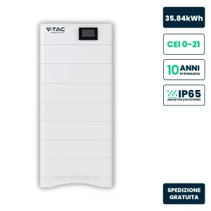 Kit Di Accumulo HV 35.84KWH LFP 358.4V 100AH ​​50A BMS CEI 0-21 IP65