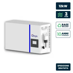 Inverter Fotovoltaico Deye Trifase Ibrido per kit Tensiva di bassa all-in-one lv 12kw su griglia/off grid cei 0-21 garanzia 10 anni ip65