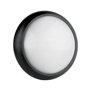 8 W Dome Light Round Black Body 3000K IP66