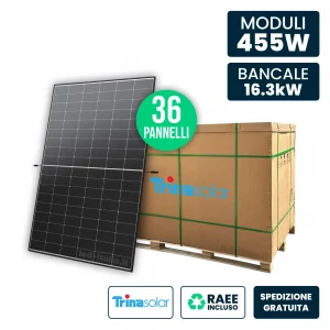 455W Mono Solar Pannello Dual Glass 1762*1134*30mm Ordina solo pallet nero N-Tye I-Topcon