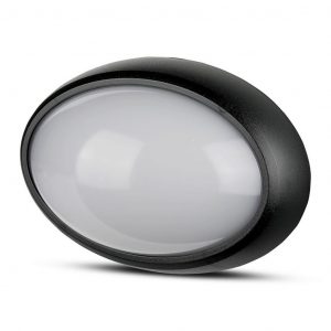 8 W Dome Light Oval Black Body 3000K IP66