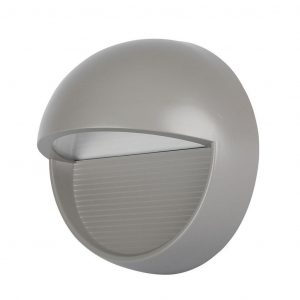 Passo LED da 3W Grigio chiaro corpo rotondo IP65 3000K