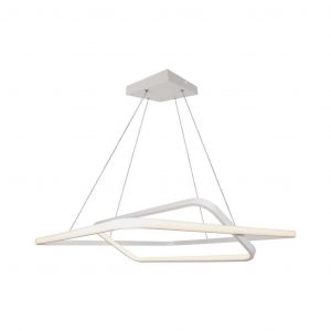 Luce sospesa in metallo a LED da 48 W 600*600*1200mm bianco 4000K dimmeble