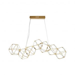Luce sospesa da designer a LED da 28W (L94.5*W32.5*H120CM) BODO GOLD 3000K