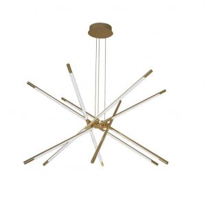 Designer LED 42W Luce sospesa 85*31*120 cm Gold Body 3000K
