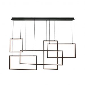 Designer LED 45W Luce sospesa 120*50*60 cm Black Body 3000K
