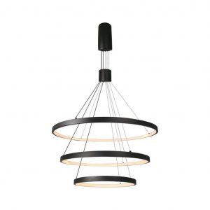 Luce sospesa decorativa a LED 46W 40*60*80*150 cm Black Body 3000K