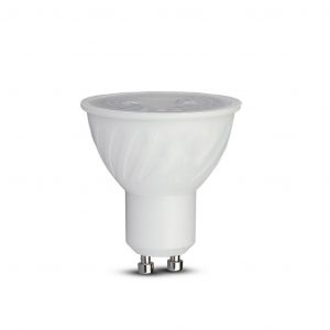 Spotlight LED Samsung Chip GU10 6.5W Plastica ondulata 38 ° D 6400K Dimmabile