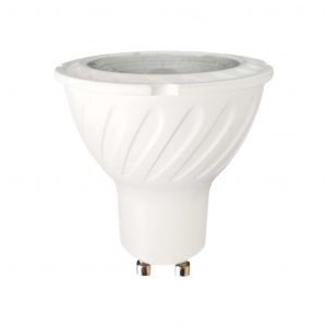Spotlight LED Samsung Chip – GU10 6W Plastic SMD con lente 3000K