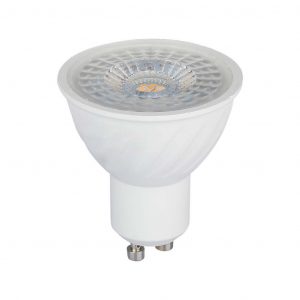 Spotlight LED Samsung Chip – GU10 6W SMD in plastica con lente 6500K