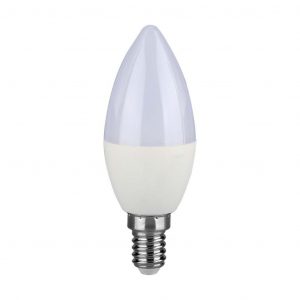 Bulb LED Samsung Chip 4.5W E14 Candela di plastica 3000K
