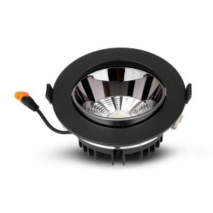 Downlight LED Samsung Chip 20W CoB riflettore Black Housing 3000K