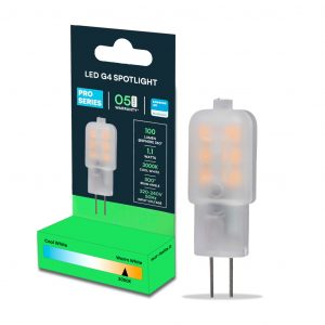 Spotlight LED Samsung Chip – G4 1.1W di plastica 3000K