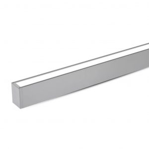 Luce lineare a LED Samsung Chip 40W sospensione sospesa Argento corpo 4000K 1200x50x65mm