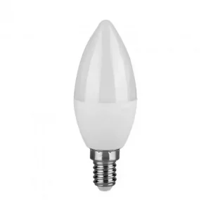 Bulbo della candela di plastica a LED da 3,7 W con chip Cree 6500K E14 6yrs Garanzia