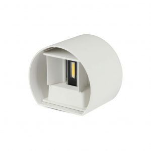 Lampada da parete da 5 W con corpo bianco bridglux rotondo rotondo IP65 4000K