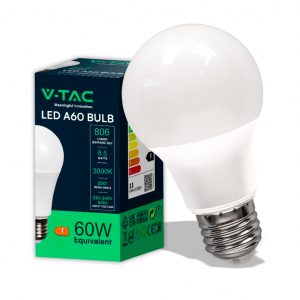 Bulb LED 8.5W E27 A60 Termoplastico 3000K
