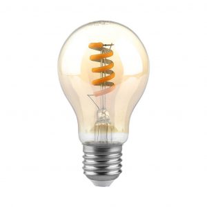 4W LED LED Spiral Filament Bulb Amber 1800K