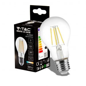 Coperchio trasparente a LED a LED 12W A60 con 6500K E27