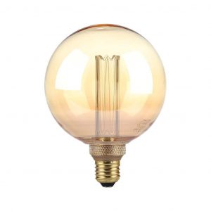 4W G125 LED FILAMENTO ARTE BULB AMBER Glass 1800K E27