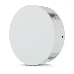 4W LED Wall Light Black Body Round 4000K IP65