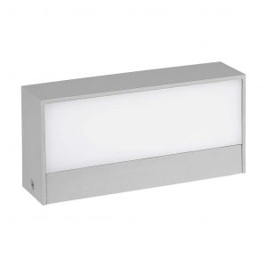9 W LED su/giù per la luce morbida esterna medio 4000k grigio corpo