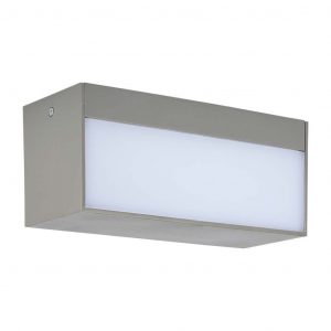 12 W LED UP/Down Light morbido esterno grande corpo grigio 6500k