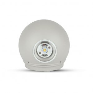Body grigio chiaro a parete a LED da 4W IP65 4000K