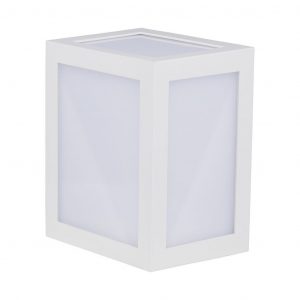 Muratura a parete LED da 12 W Bodia bianca 3000K