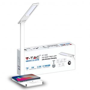 Lampada da tavolo a LED da 7W con caricabatterie wireless 2700K 6500k bianco