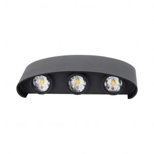 5W LED Wall Light Sand Black IP65 4000K