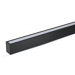 Plafoniera LED Chip Samsung A Sospensione 40W Lineare Colore Nero 120cm 3000K
