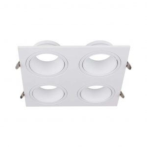 GU10 4 Spotlight Ratlight Iron Iron+PC White+White