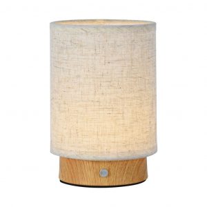 Lampada da tavolo in tessuto a LED da 3W 3000k Body Beige