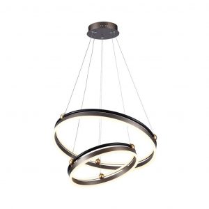 Designer LED da 50 W Lampade a sospensione Ring Doppio 3000K Coffee Cour