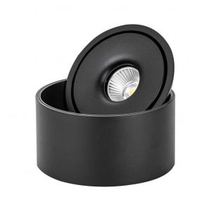 CoB di superficie a LED da 20 W Downlight 3in1 Nero corpo